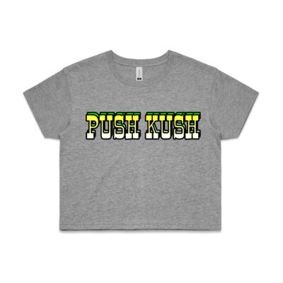 Push Kush Womens Yellow Fade Croptop Thumbnail