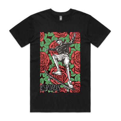 Mens Regular Fit Skating Skeleton Tee Thumbnail