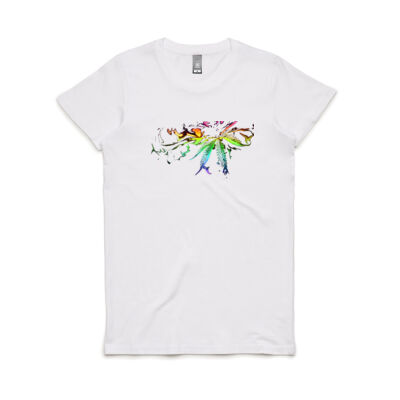 Womens Regular Fit Coloured Leaf Tee Thumbnail
